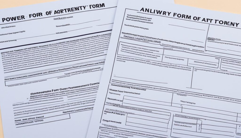 comparison of different power of attorney forms