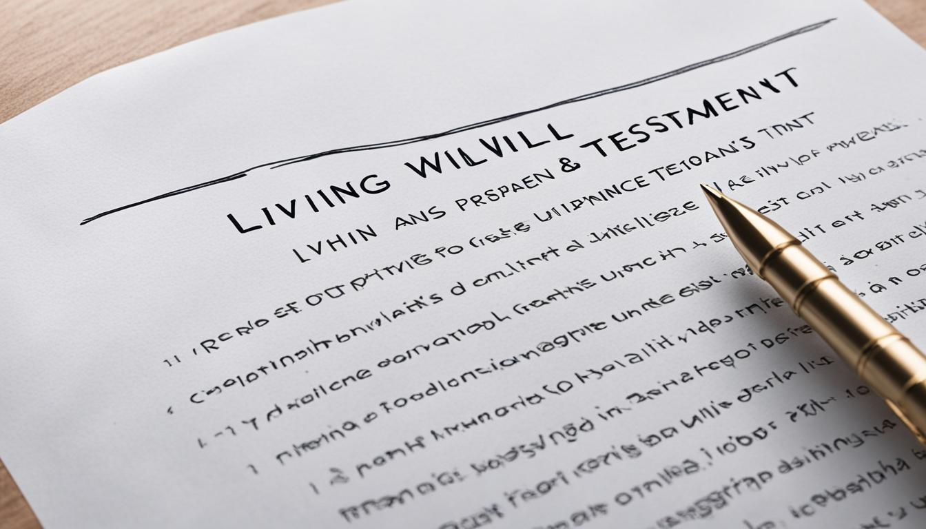 Living will and testament preparing for life s uncertainties